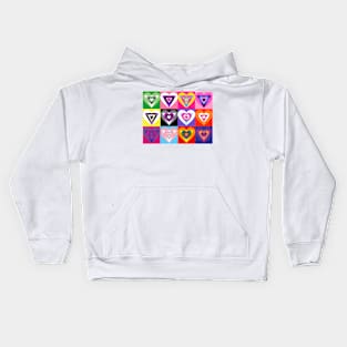 Pride hearts Kids Hoodie